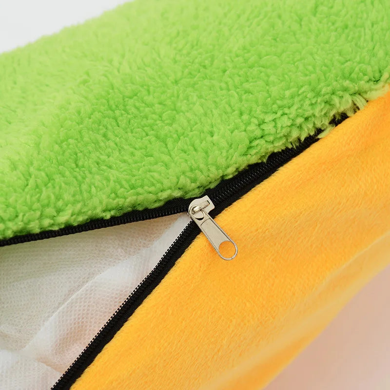 Warm Hot Dog Pet Bed – Removable & Washable Soft Lounger