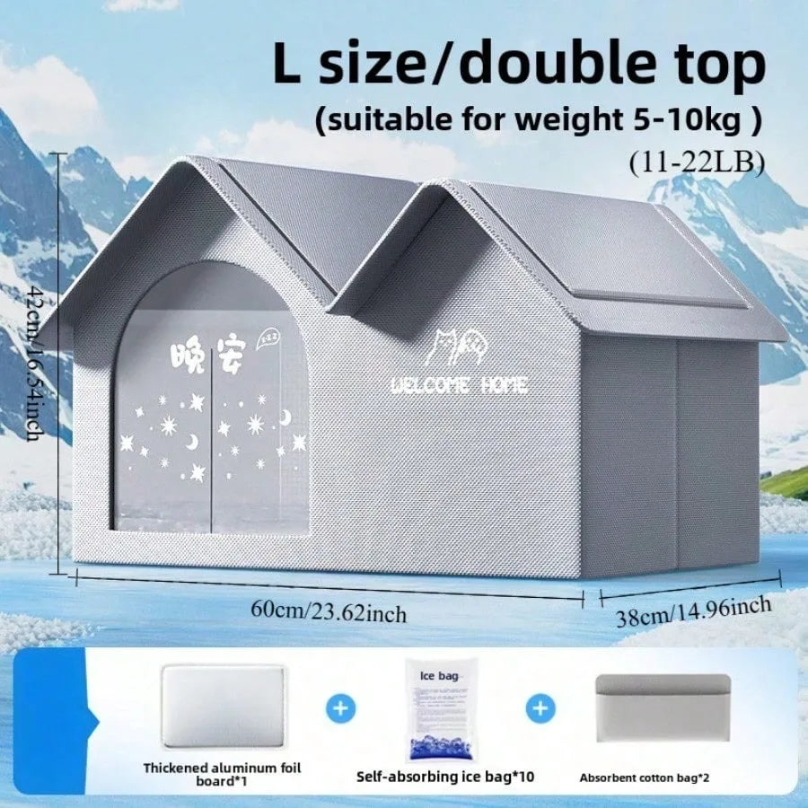 Pet Cooling House – Summer Nest Bed for Cats & Small Dogs