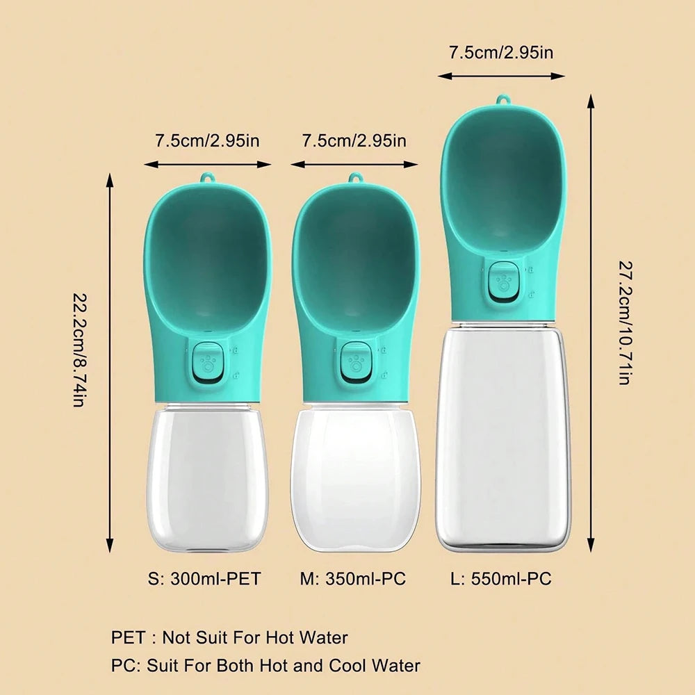 Portable Dog Water Bottle – Leak-Proof Travel Cup for Dogs & Cats