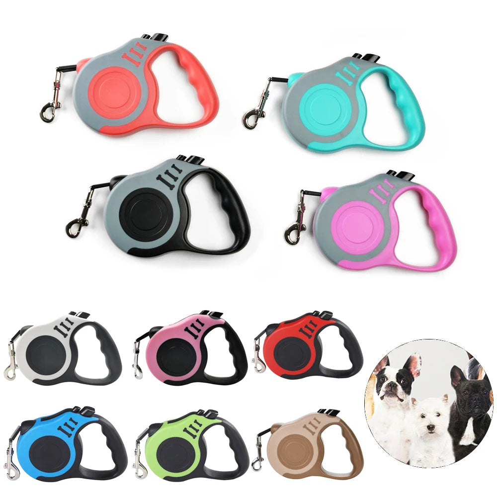 Retractable Dog Leash – Durable Nylon Lead for Dogs & Cats