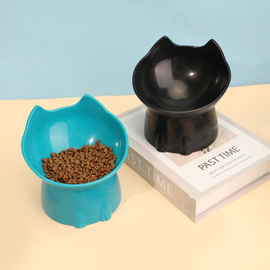 WhiskerWare Elevated Cat Bowl – Anti-Tip & Neck-Friendly