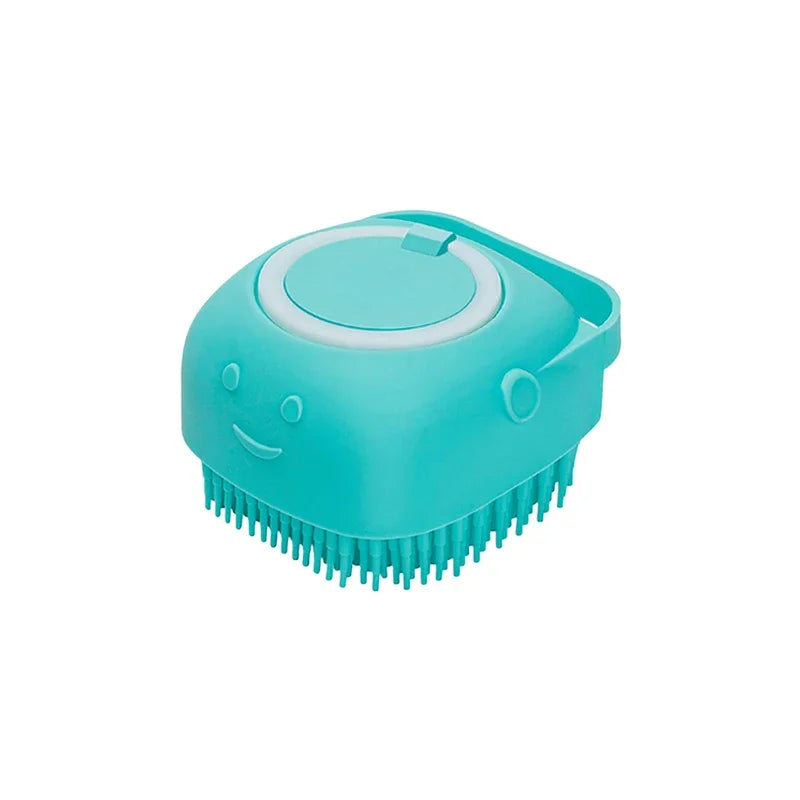 Pet Bath Brush – Silicone Shampoo Dispenser for Dogs & Cats