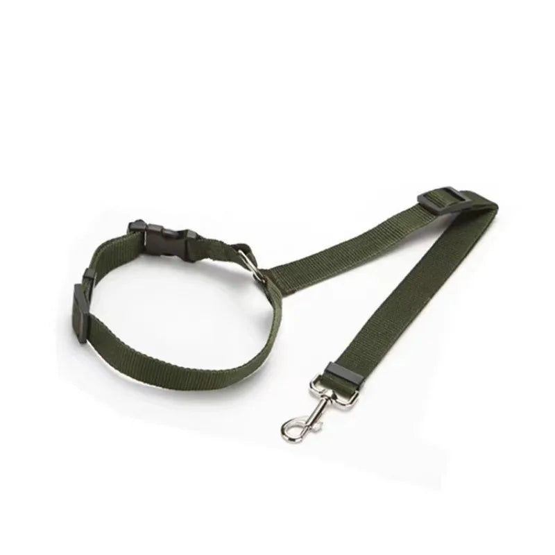 Adjustable Dog Car Seat Belt – 2-in-1 Pet Safety Lead