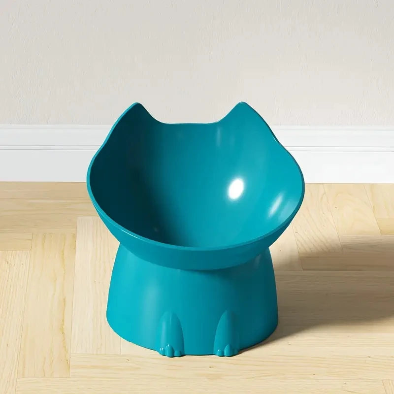 WhiskerWare Elevated Cat Bowl – Anti-Tip & Neck-Friendly