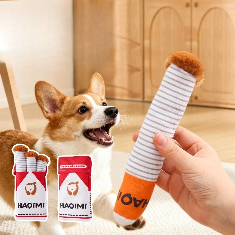 Funny Plush Squeaky Dog Toy – Interactive Chew & Play