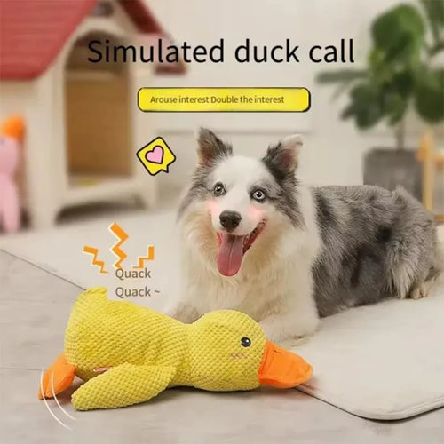 Cute Duck Plush Dog Toy for Cuddles & Play