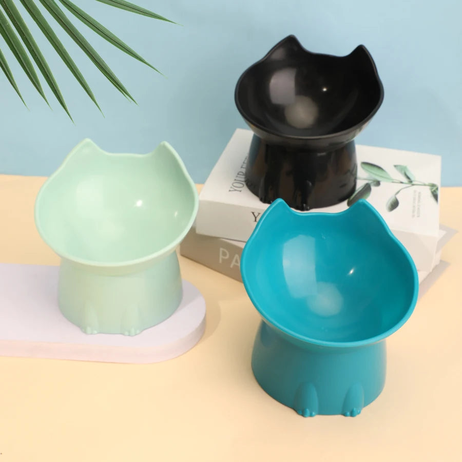 WhiskerWare Elevated Cat Bowl – Anti-Tip & Neck-Friendly
