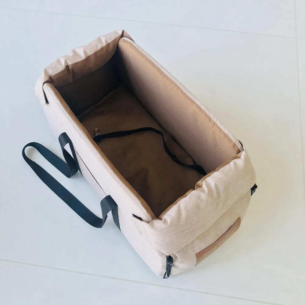Portable Dog Car Seat & Carrier – Soft-Sided Travel Bag for Small Dogs & Cats