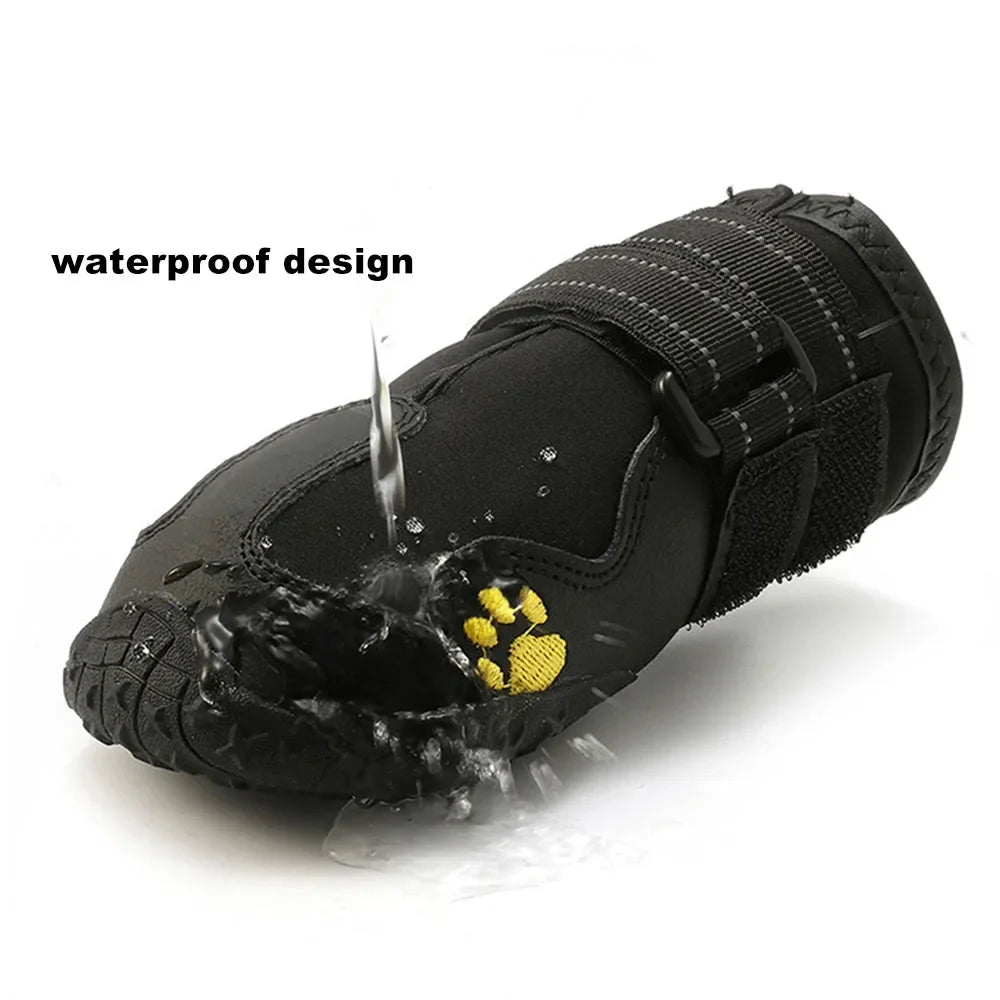 Waterproof Dog Shoes – Anti-Slip Boots for Hot Pavement & Snow
