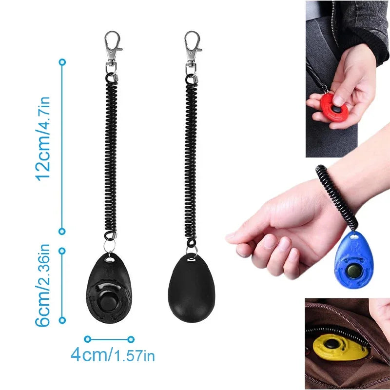 Pet Training Clicker – Sound Trainer with Wrist Strap for Dogs & Cats