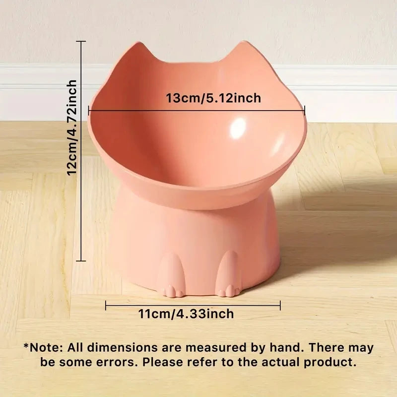 WhiskerWare Elevated Cat Bowl – Anti-Tip & Neck-Friendly