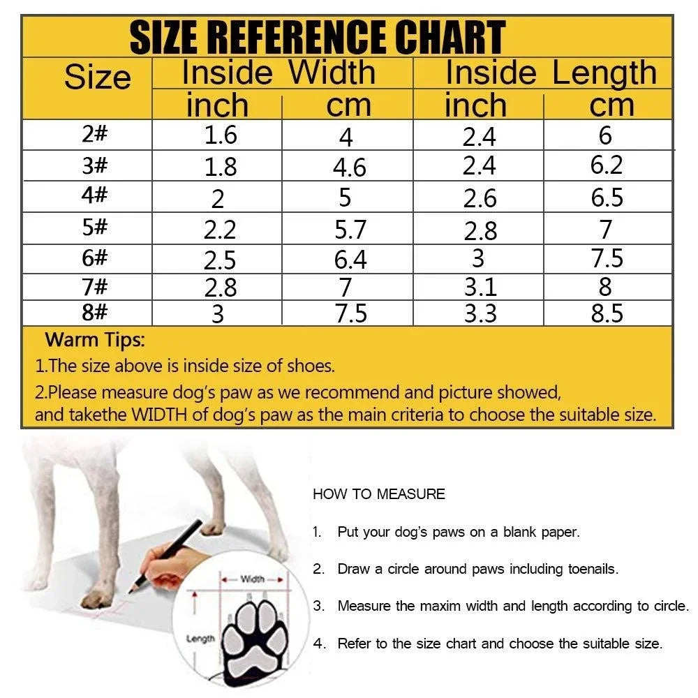Waterproof Dog Shoes – Anti-Slip Boots for Hot Pavement & Snow