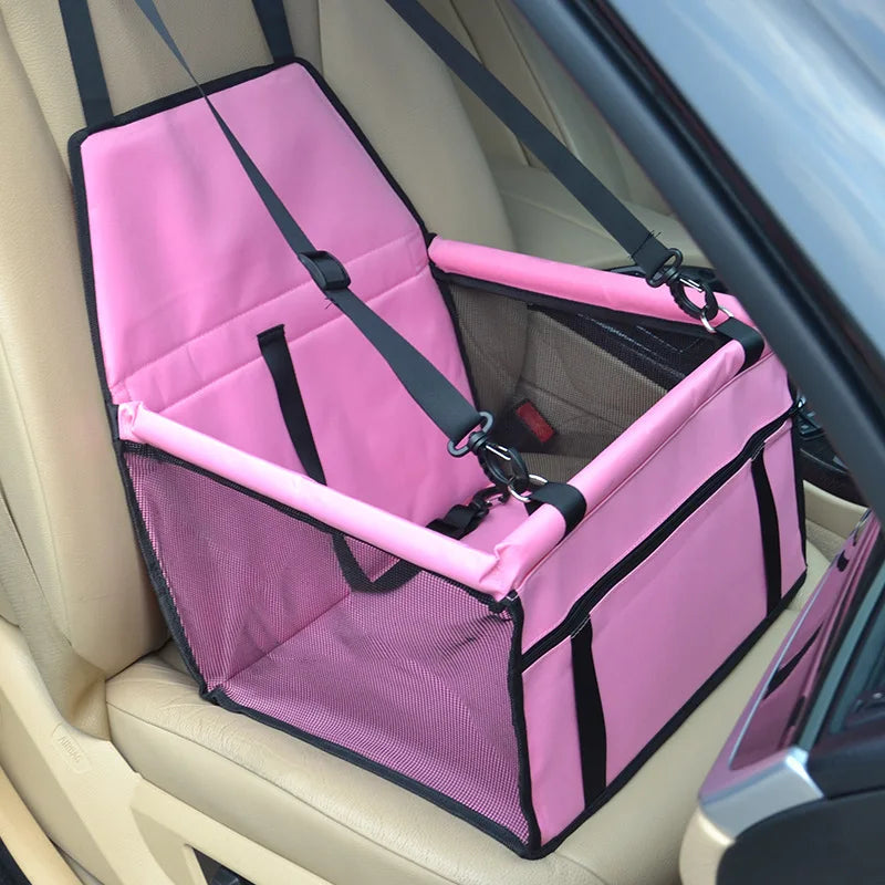 Dog Car Seat Cover – Foldable Pet Travel Hammock for Back Seat