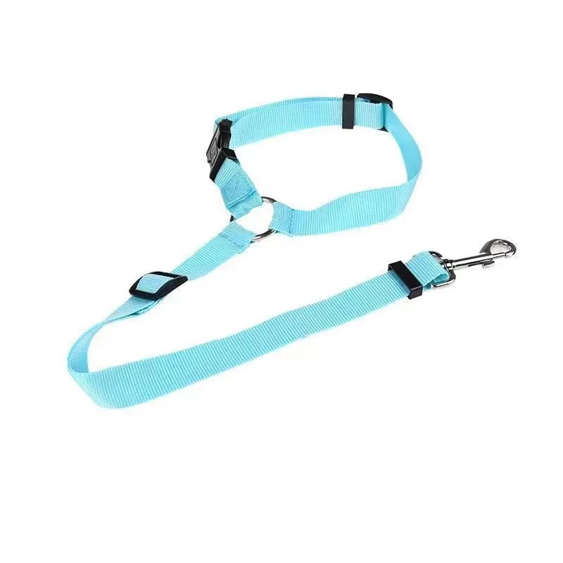 Adjustable Dog Car Seat Belt – 2-in-1 Pet Safety Lead