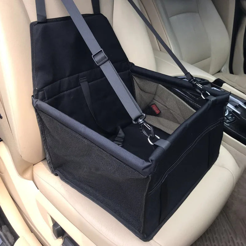 Dog Car Seat Cover – Foldable Pet Travel Hammock for Back Seat