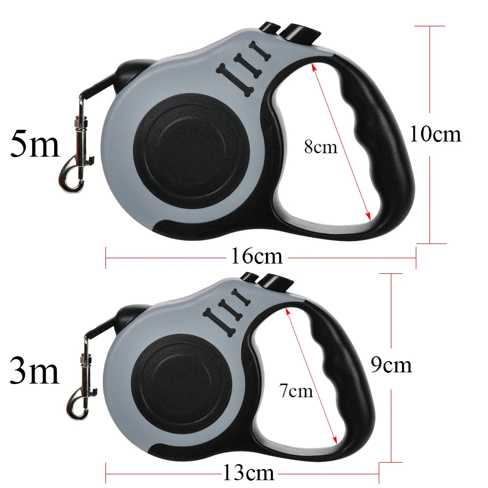Retractable Dog Leash – Durable Nylon Lead for Dogs & Cats