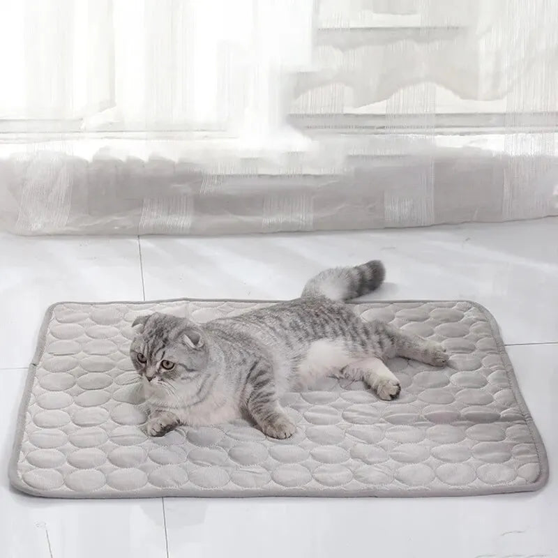 Pet Cooling Mat – Summer Bed Pad for Dogs & Cats (Machine Washable)