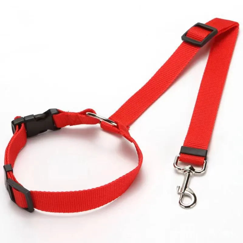 Adjustable Dog Car Seat Belt – 2-in-1 Pet Safety Lead