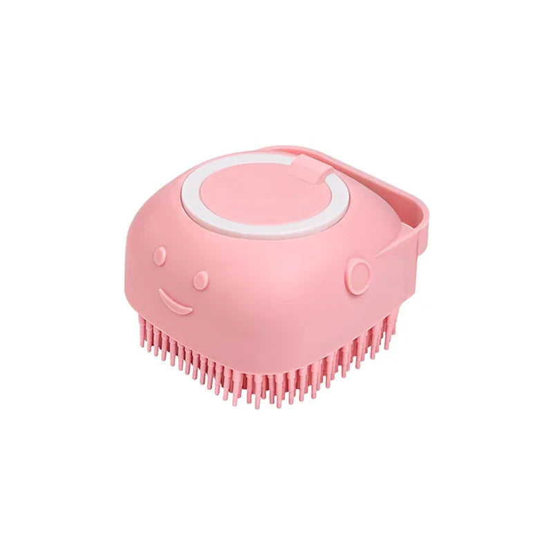 Pet Bath Brush – Silicone Shampoo Dispenser for Dogs & Cats