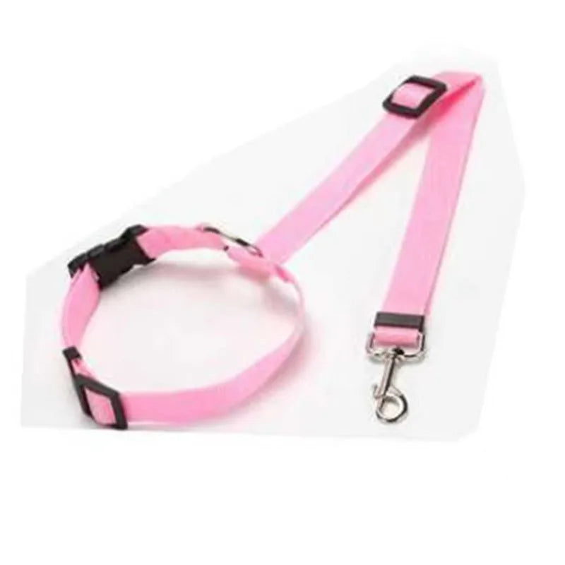 Adjustable Dog Car Seat Belt – 2-in-1 Pet Safety Lead