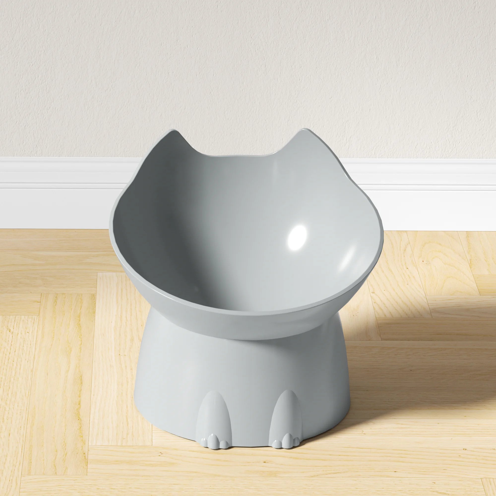 WhiskerWare Elevated Cat Bowl – Anti-Tip & Neck-Friendly