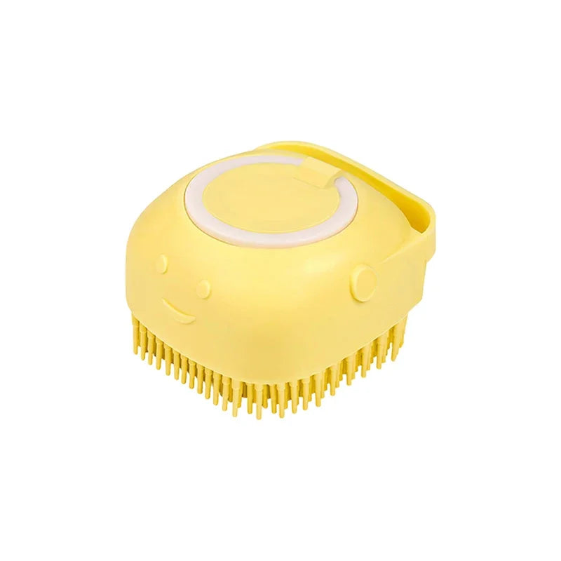 Pet Bath Brush – Silicone Shampoo Dispenser for Dogs & Cats