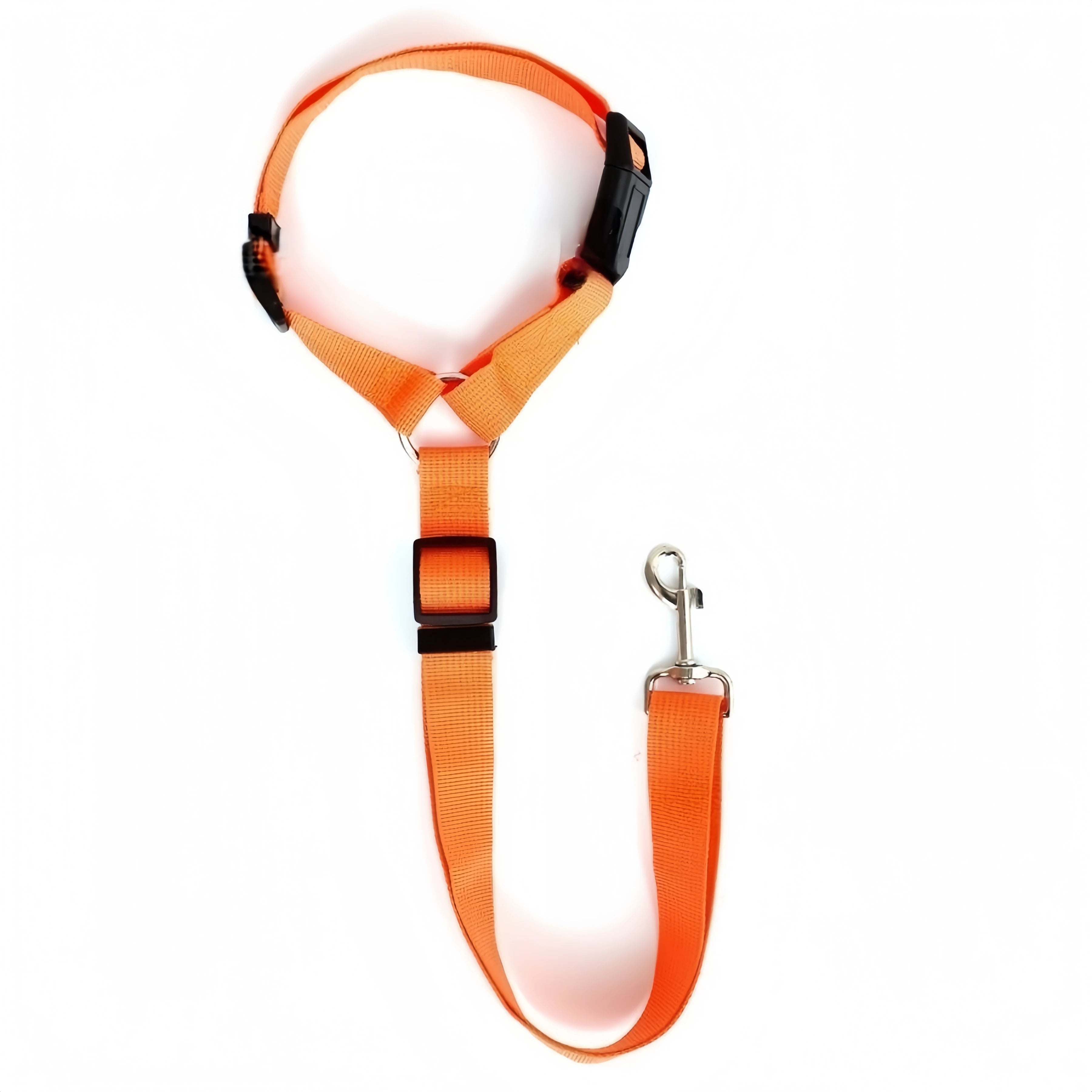 Adjustable Dog Car Seat Belt – 2-in-1 Pet Safety Lead