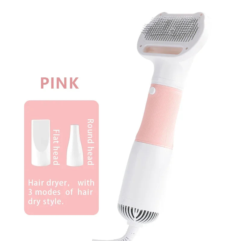 3-in-1 Pet Hair Dryer Comb – Blow Dry, Brush & Style for Dogs & Cats