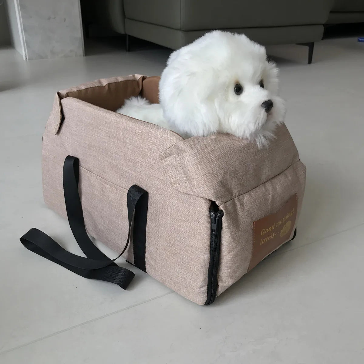 Portable Dog Car Seat & Carrier – Soft-Sided Travel Bag for Small Dogs & Cats
