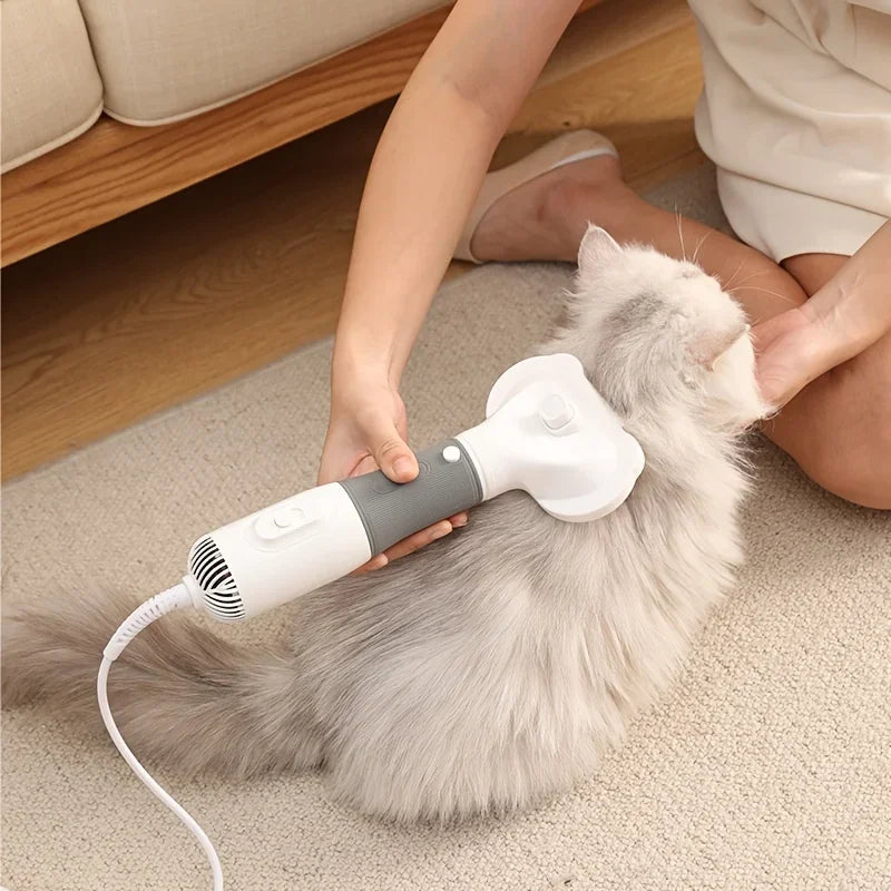 3-in-1 Pet Hair Dryer Comb – Blow Dry, Brush & Style for Dogs & Cats