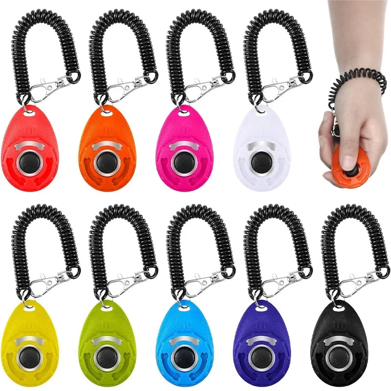 Pet Training Clicker – Sound Trainer with Wrist Strap for Dogs & Cats