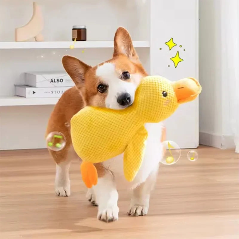 Cute Duck Plush Dog Toy for Cuddles & Play