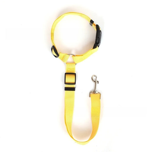 Adjustable Dog Car Seat Belt – 2-in-1 Pet Safety Lead