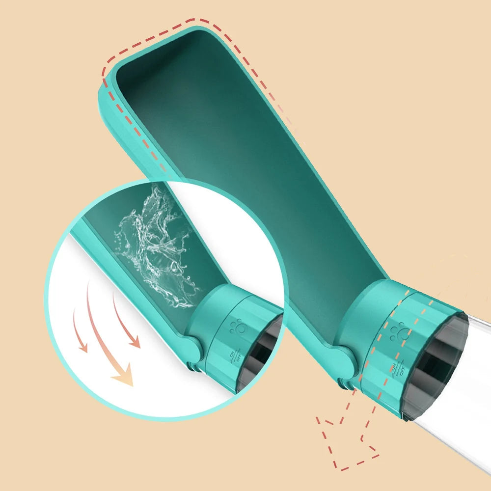 Portable Dog Water Bottle – Leak-Proof Drinking Bowl for Pets