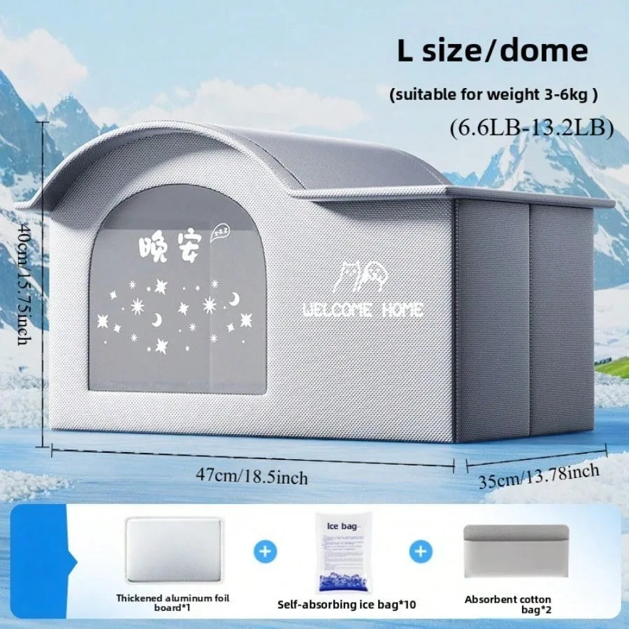 Pet Cooling House – Summer Nest Bed for Cats & Small Dogs