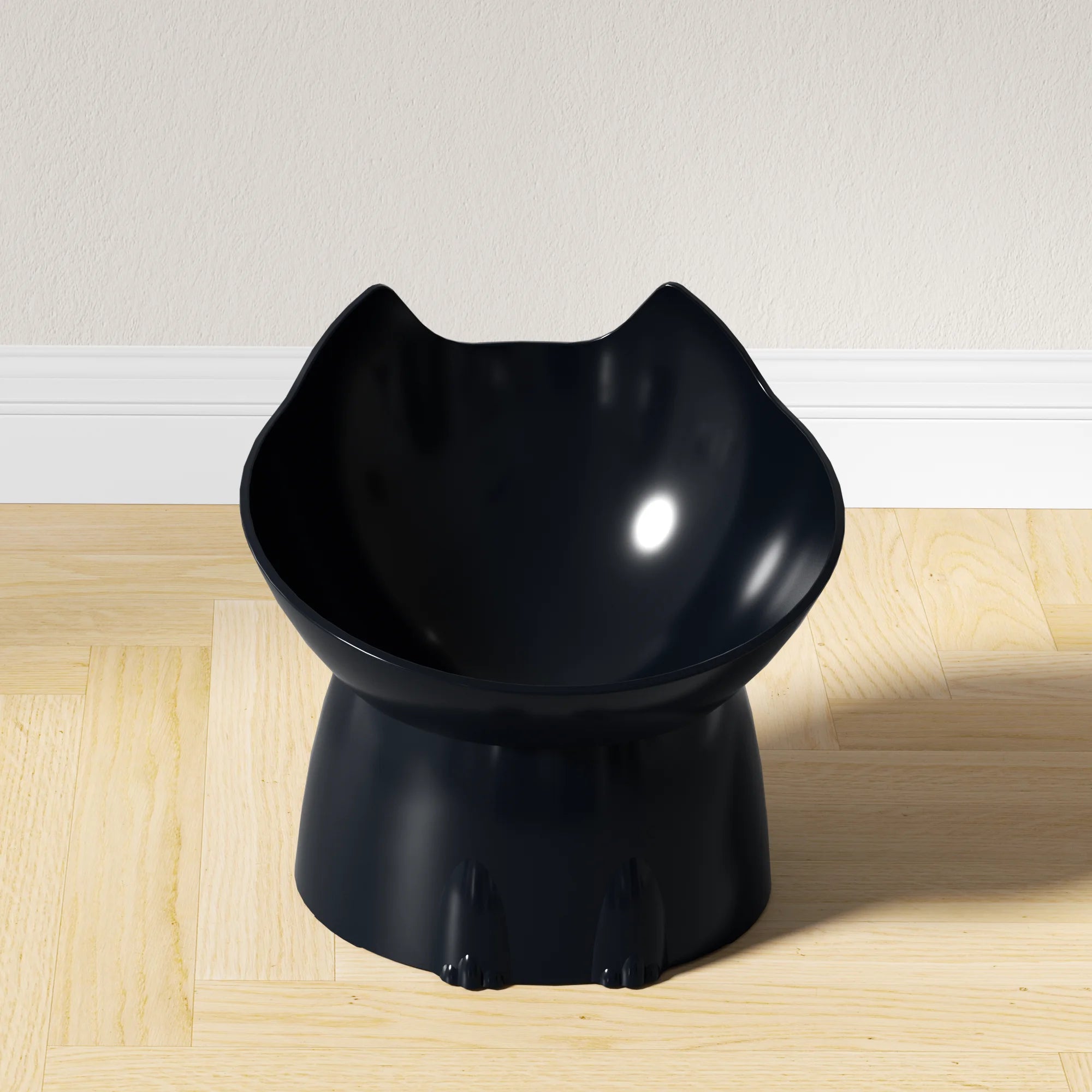 WhiskerWare Elevated Cat Bowl – Anti-Tip & Neck-Friendly