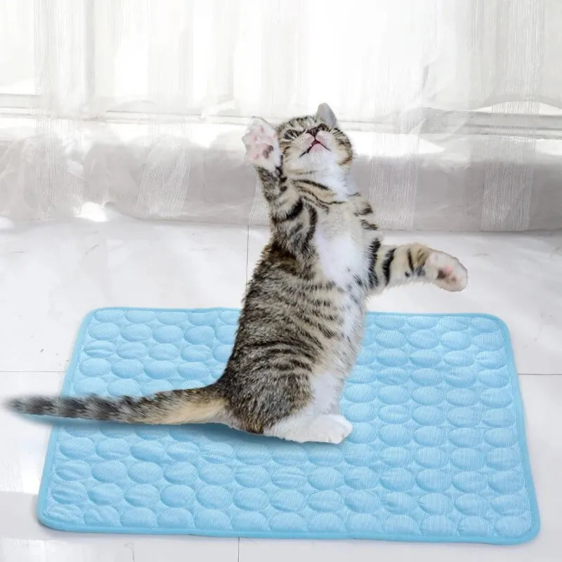 Pet Cooling Mat – Summer Bed Pad for Dogs & Cats (Machine Washable)