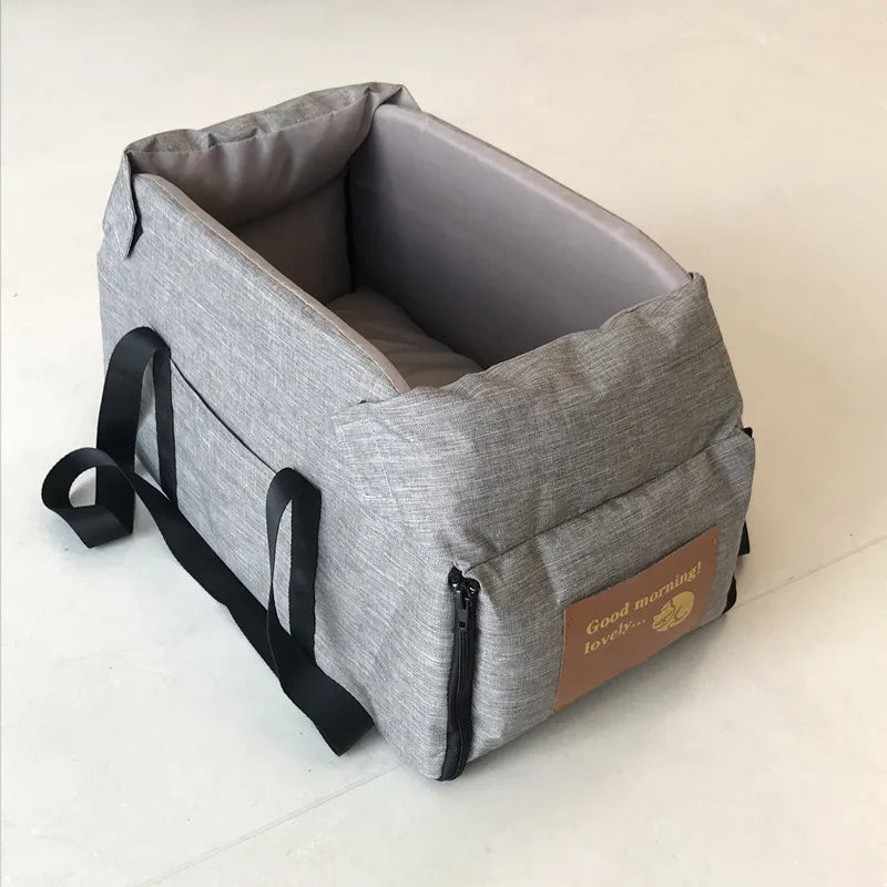 Portable Dog Car Seat & Carrier – Soft-Sided Travel Bag for Small Dogs & Cats