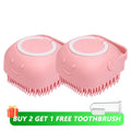 Pet Bath Brush – Silicone Shampoo Dispenser for Dogs & Cats