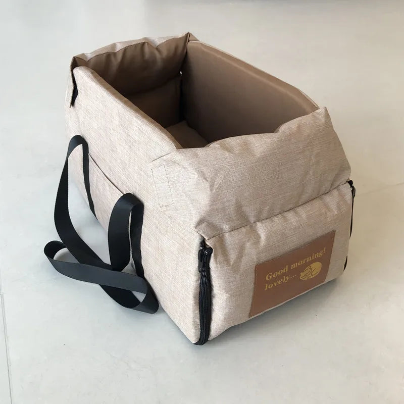 Portable Dog Car Seat & Carrier – Soft-Sided Travel Bag for Small Dogs & Cats