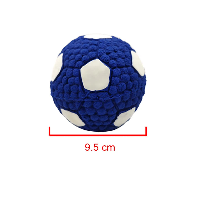 Squeaky Dog Ball Toy – Soft Latex Ball for Chewing & Play